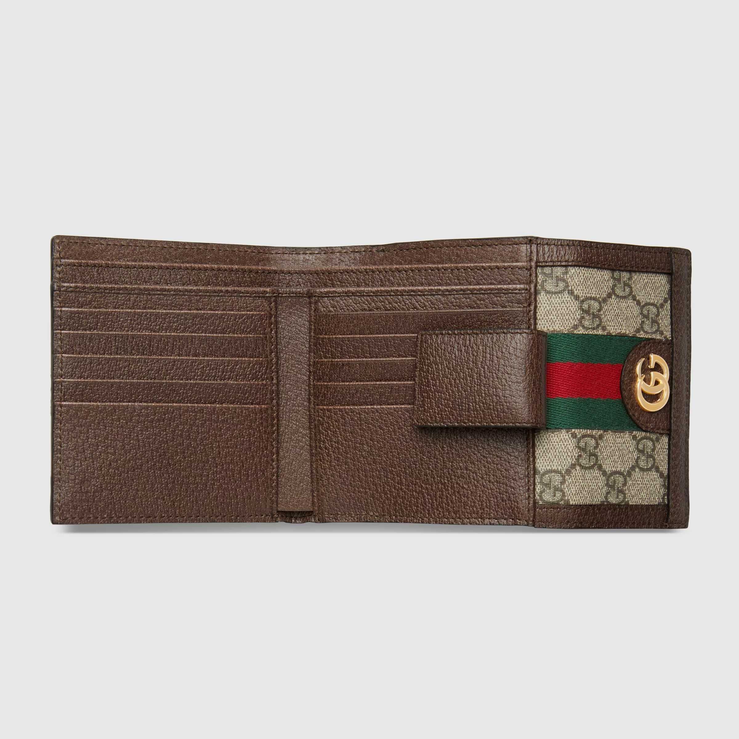 GUCCI GG Supreme Ophidia French flap wallet гаманець новий оригінал