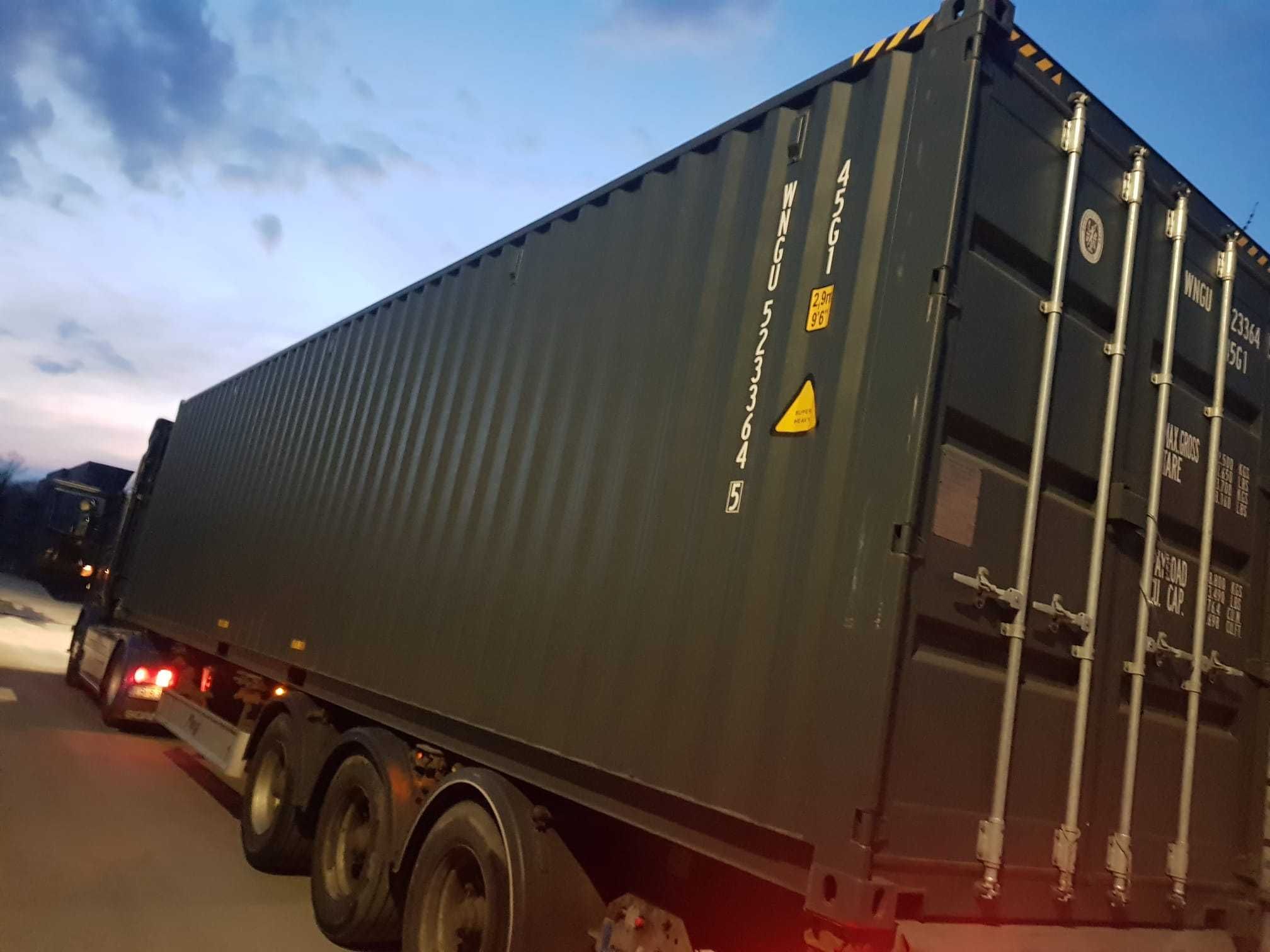 Kontener morski 40'HC 12m magazyn nowy One Way