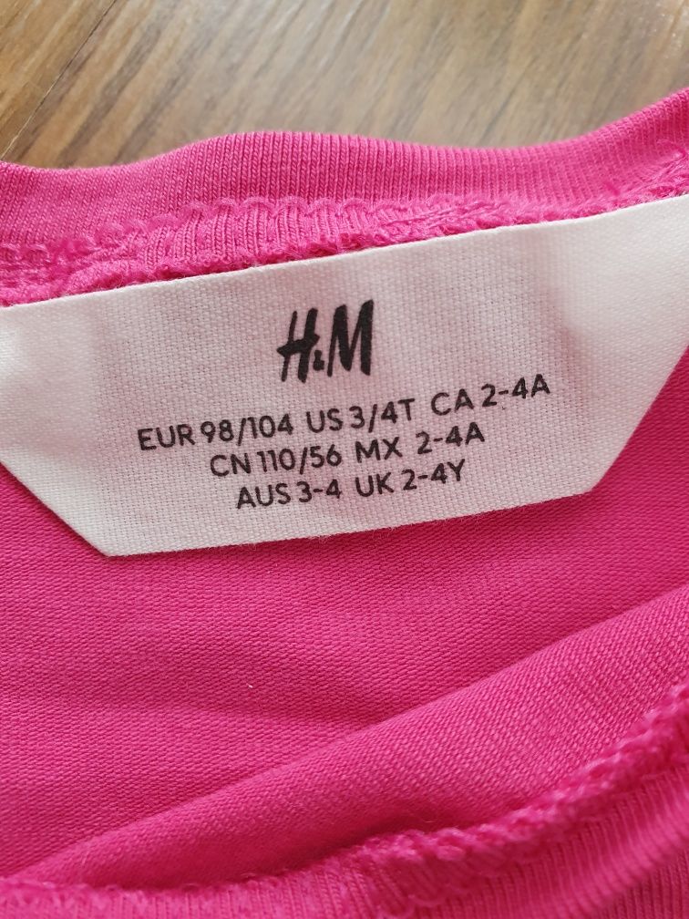 H&M bluzka dla dziewczynki rozm 98/104