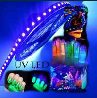 Ультрафиолетовая светодиодная лента 12v UV 60/SMD5050 IP20/IP65
