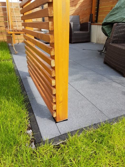 obrzeża gumowe elastyczne WZMACNIANE 1000mm gr. 50mm certyf. TÜV PZH