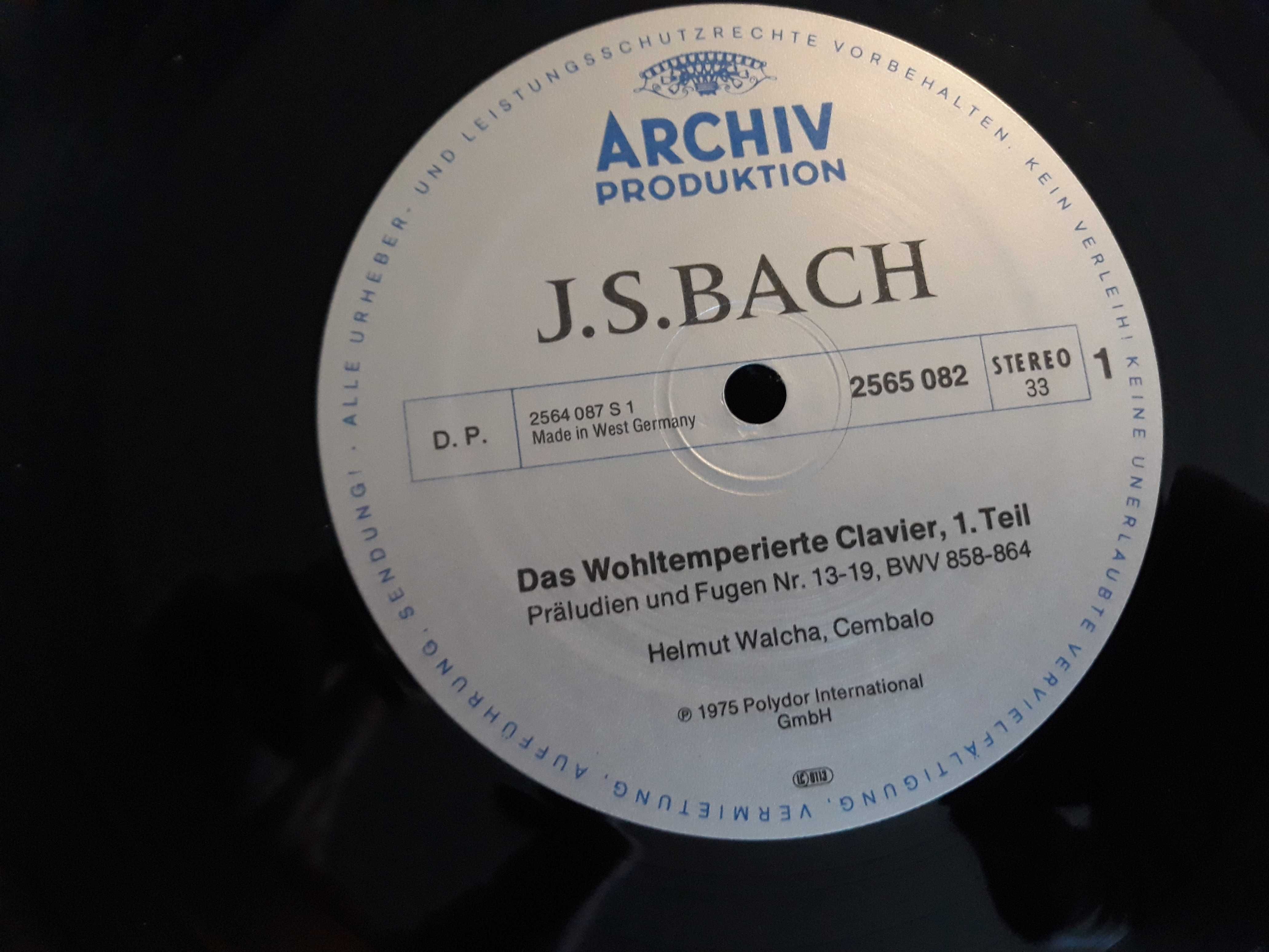 Płyty winylowe: J.S. Bach Das Wohltemperierte Clavier 1&2