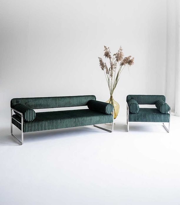 Sofa Praga, Polska '25, bauhaus, vntg, mid-c