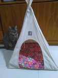 Casa com cama para gatos/cão