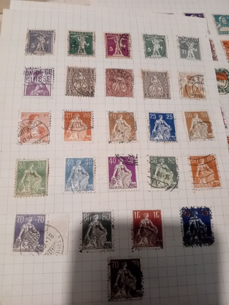 8 folhas de selos estranjeiros 10 euros todos