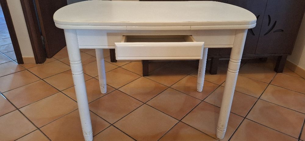 Mesa cozinha branca extensível