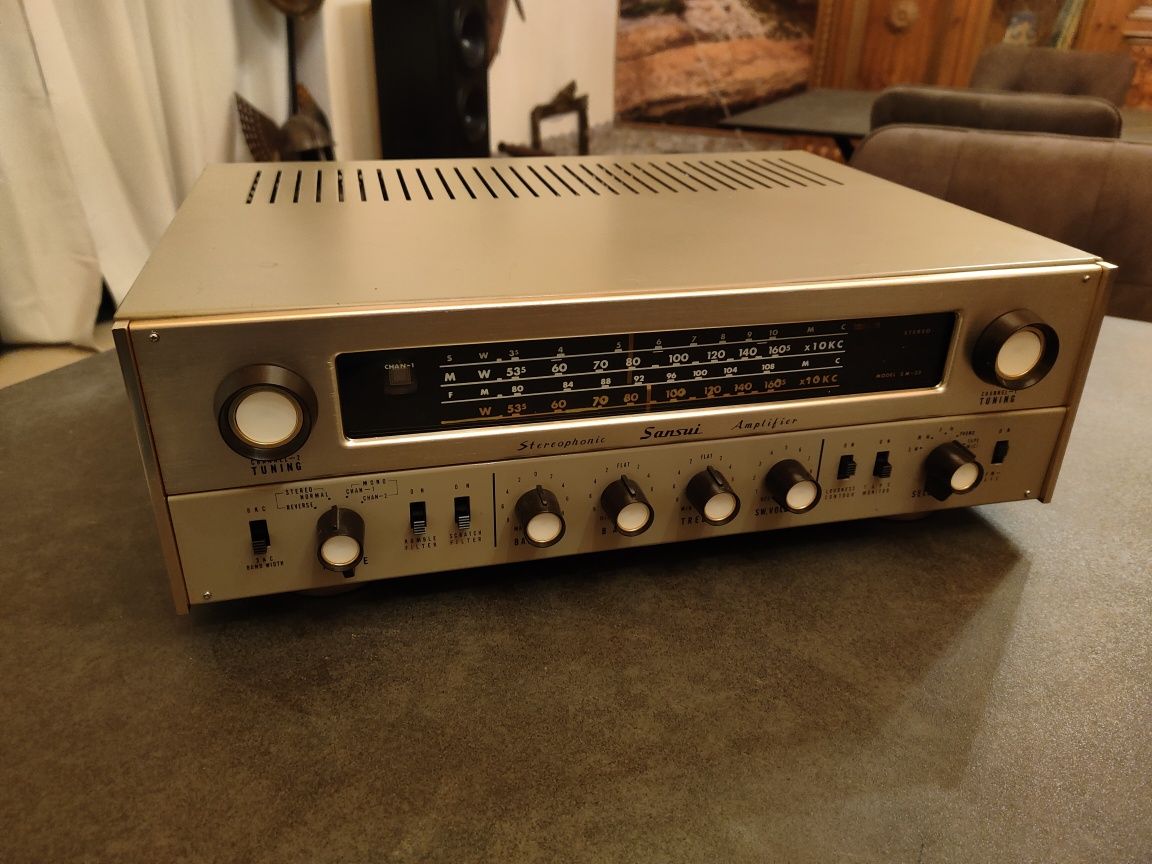 1962r Rarytas Sansui SM32 Tokyo Amplituner lampowy,stan idealny Japan