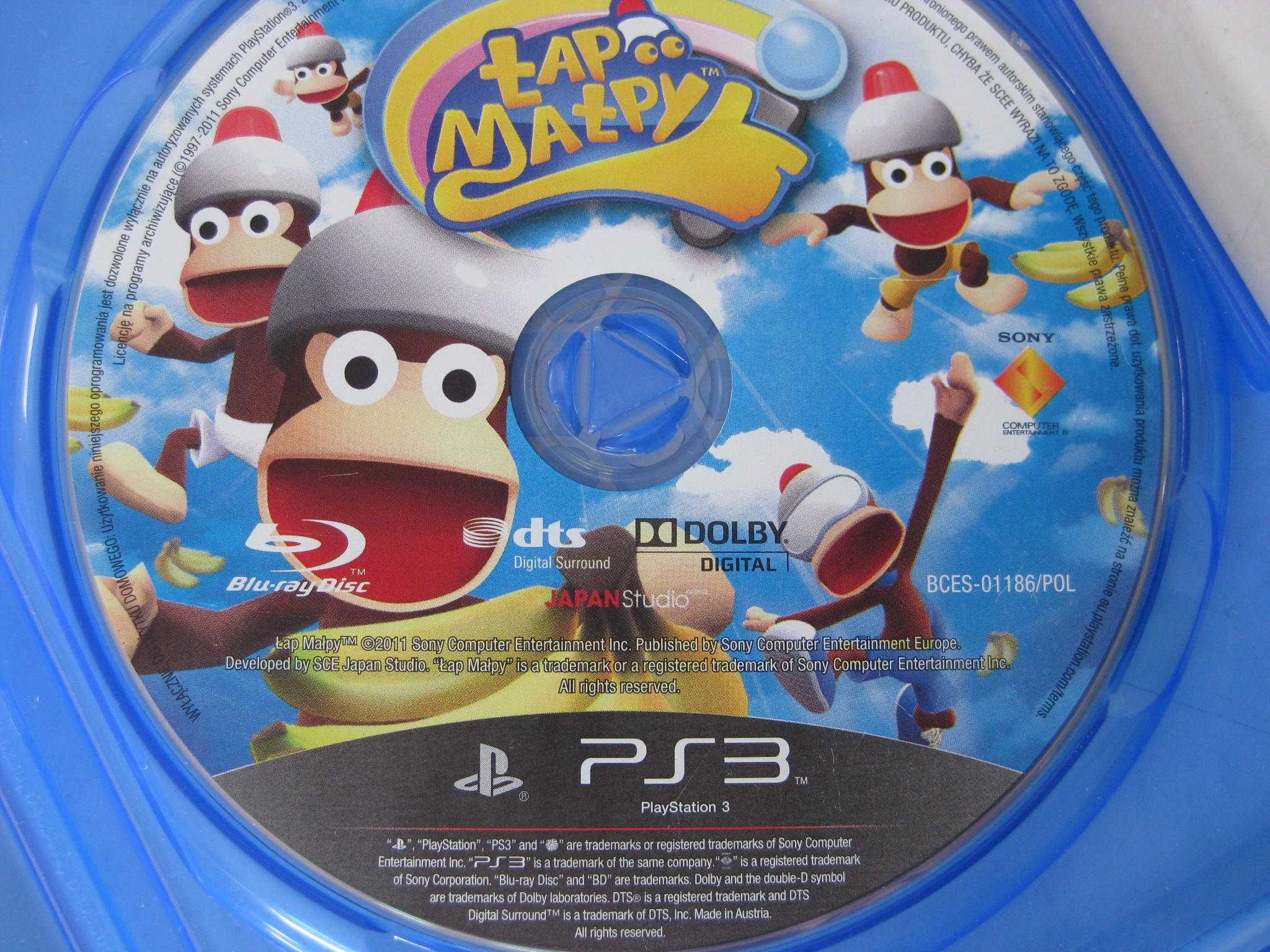 Gra na PS3 PlayStation 3 Łap Małpy