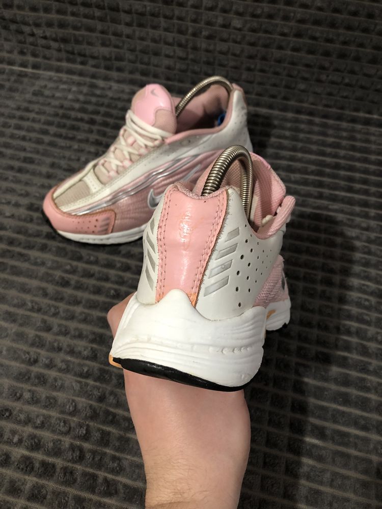 NIKE 2000год (36.5-37) 23-23.5см Jet Stream женские кроссовки розовые