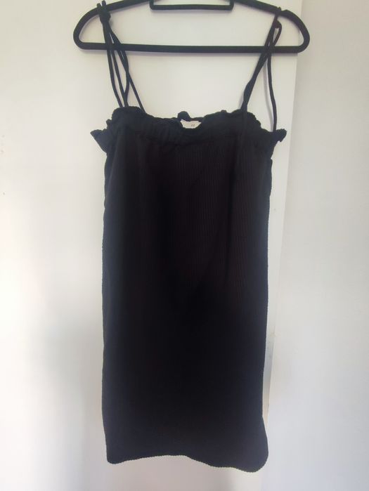 Vestido alças preto H&M