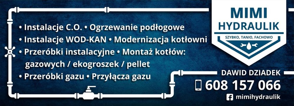 Hydraulik instalator wod-kan c.o ogrzewanie gaz
