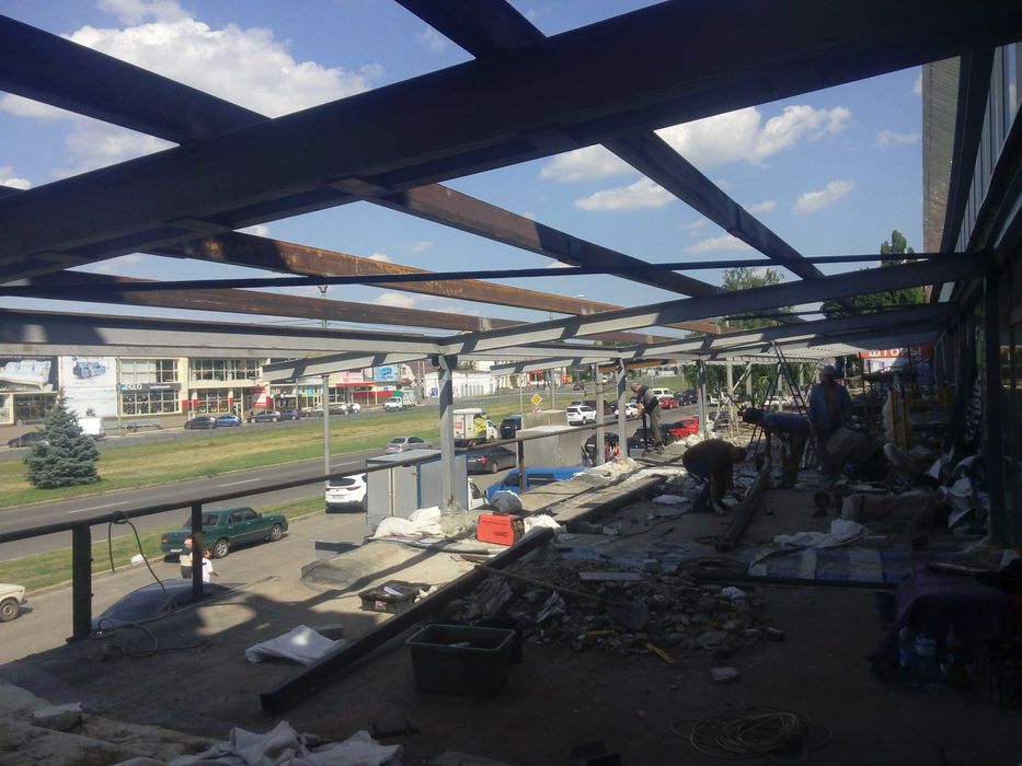 сварочные работы металлоконструкции.Зварювальні роботи