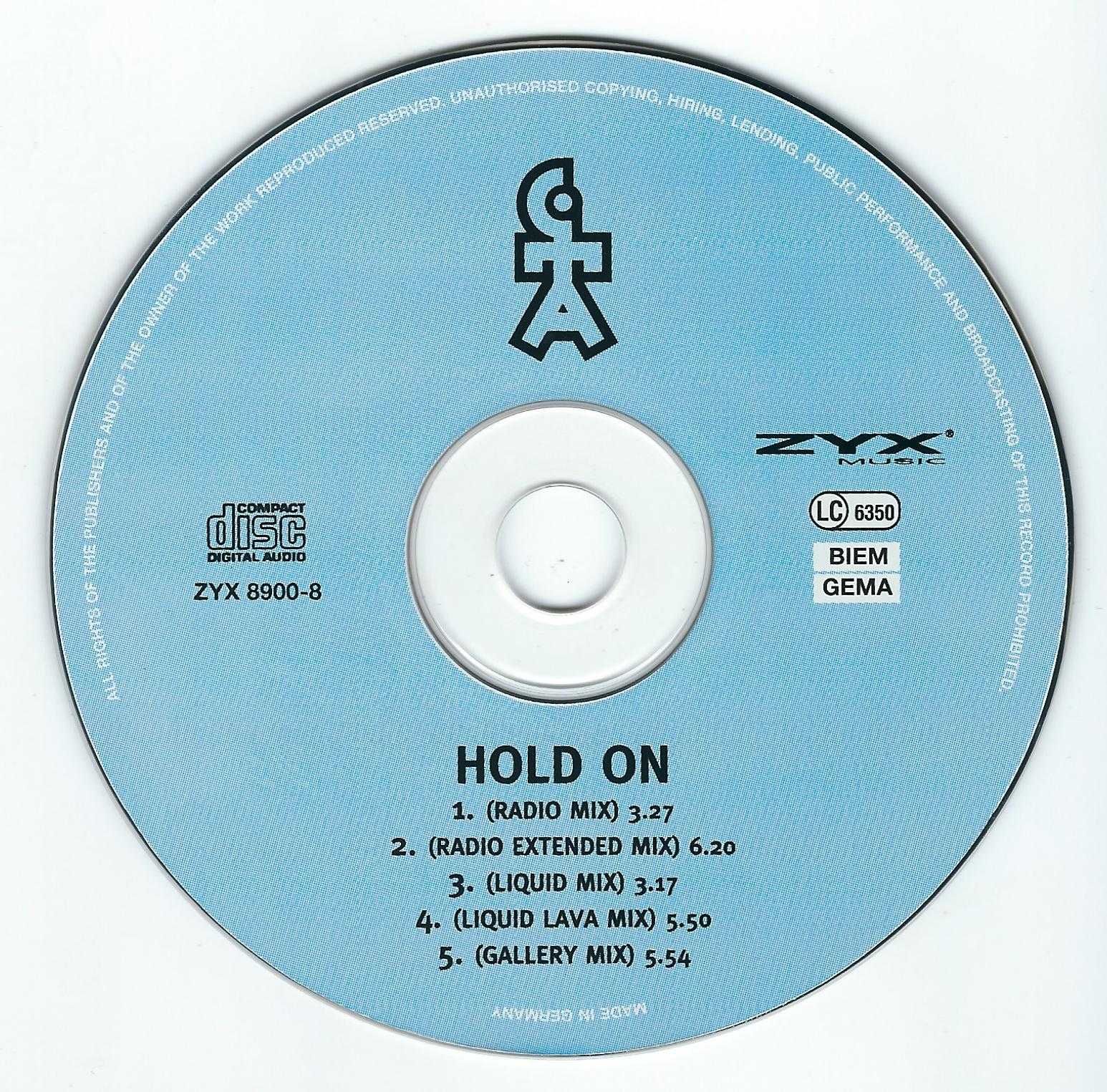 Maxi CD Caught In The Act - Hold On (1998)