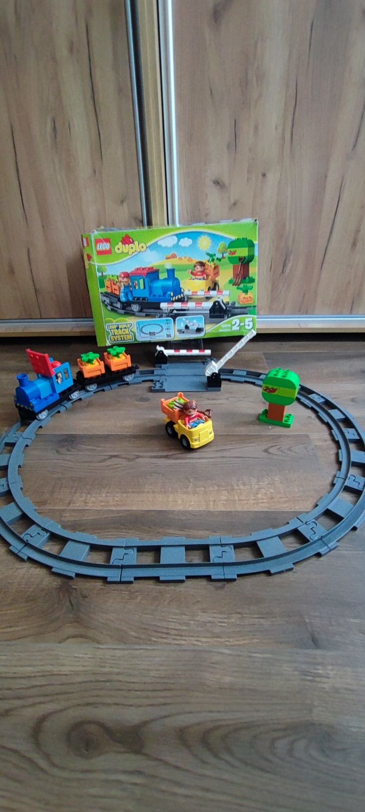 LEGO Duplo 10810 Lokomotywa tory kolejowe klocki przejazd 2-5