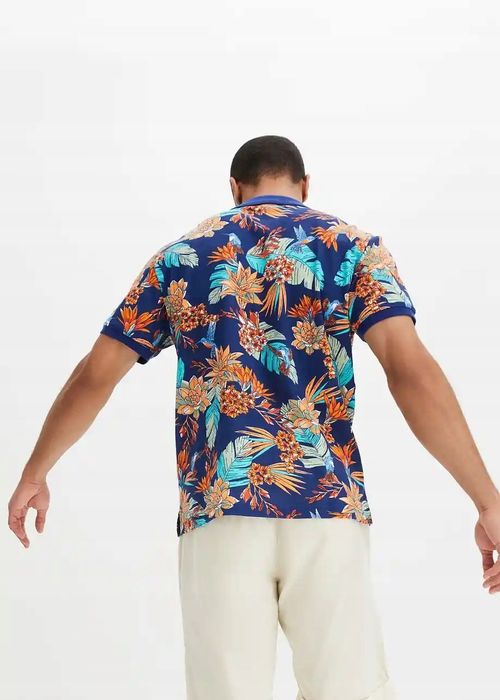 B.P.C t-shirt polo męski bawełniany z nadrukiem ^44/46, S