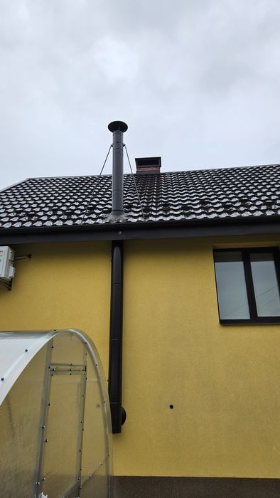 Установка вентиляційної труби природньої вентиляції