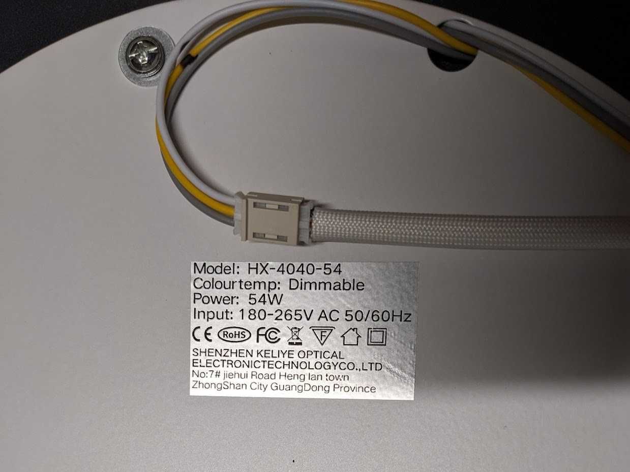 Lampa nocna ścienna sufitowa LED  księżyc  40cm 54W pilot ciepła/zimna