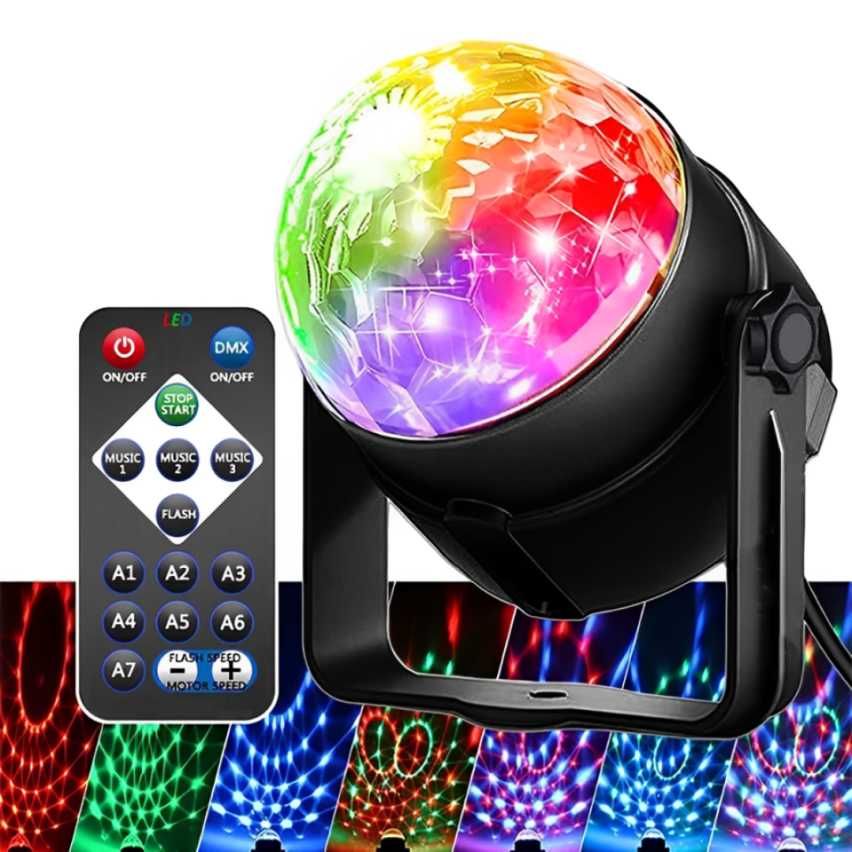 Luz Led com Sensor de Som e Comando