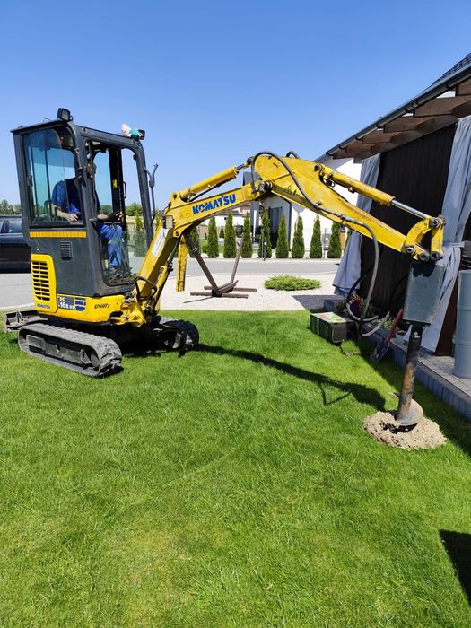 Usługi minikoparką! Prace ziemne Młot wyburzeniowy wiertnica !