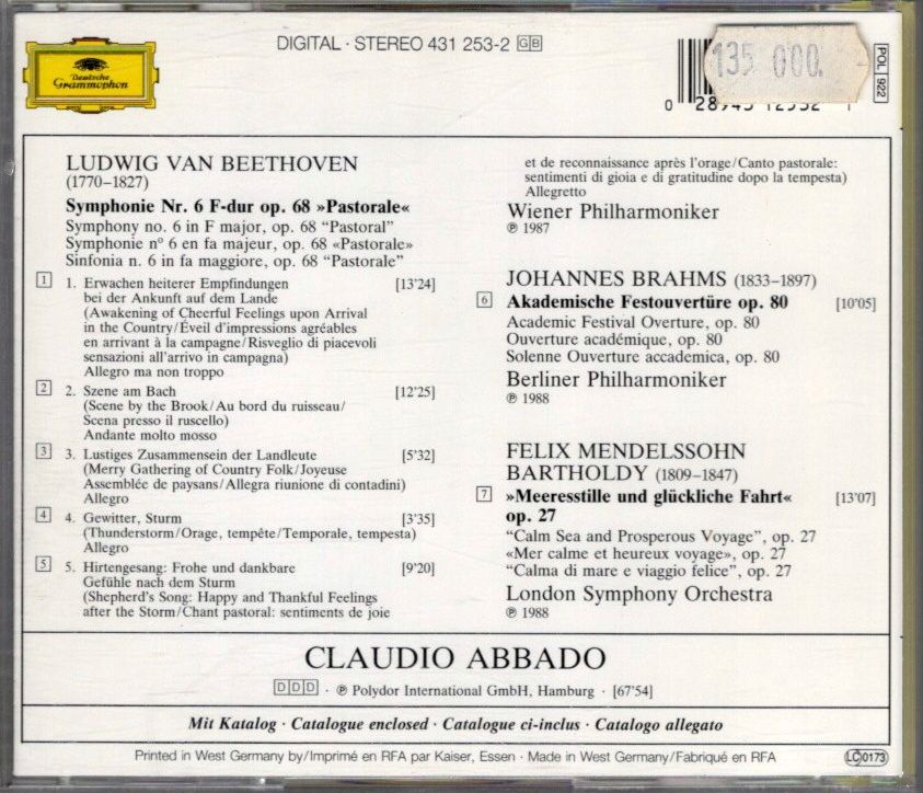 CD Claudio Abbado Wiener Philharmoniker