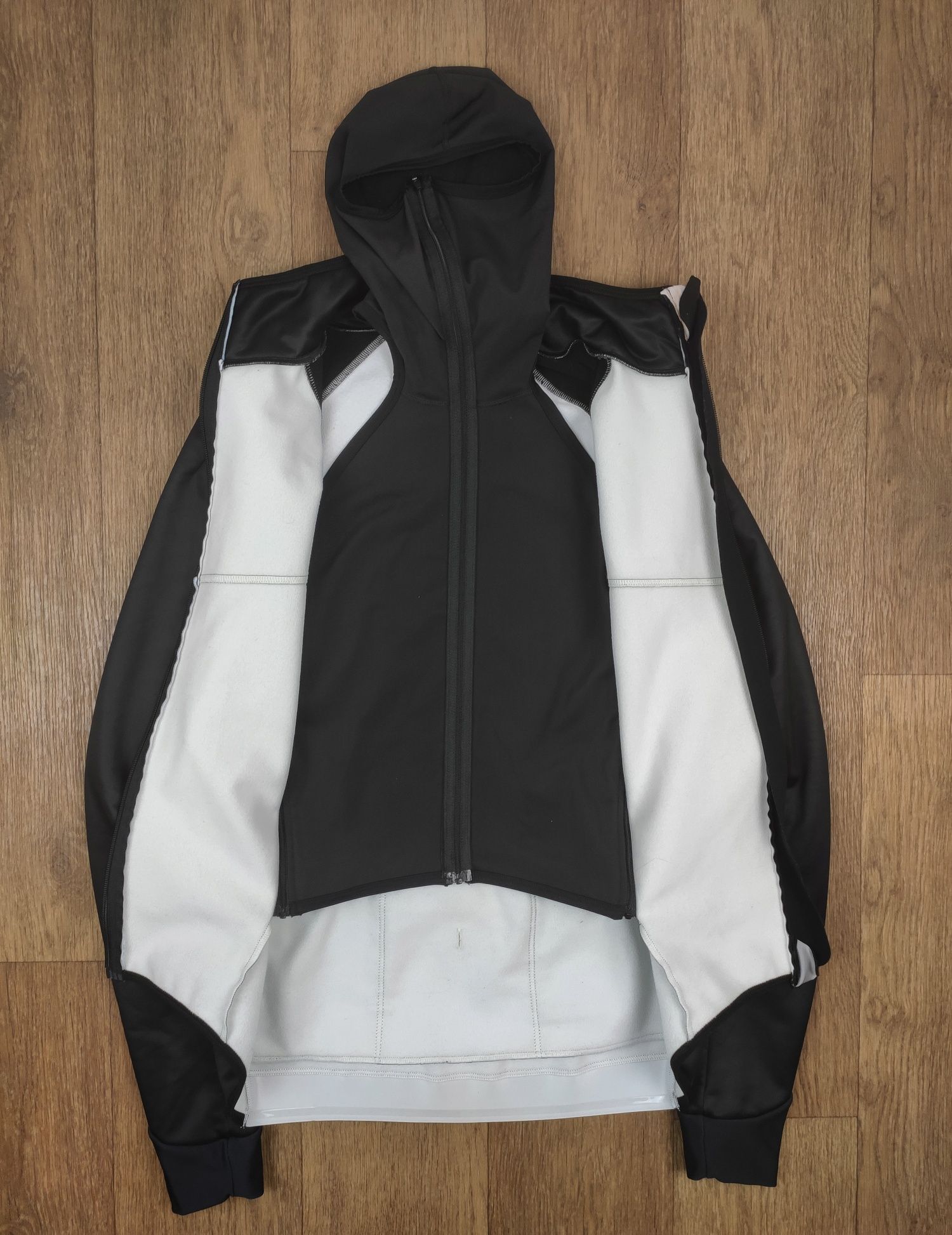Вело куртка van rysel чорна спортивна термо кофта балаклава форма
