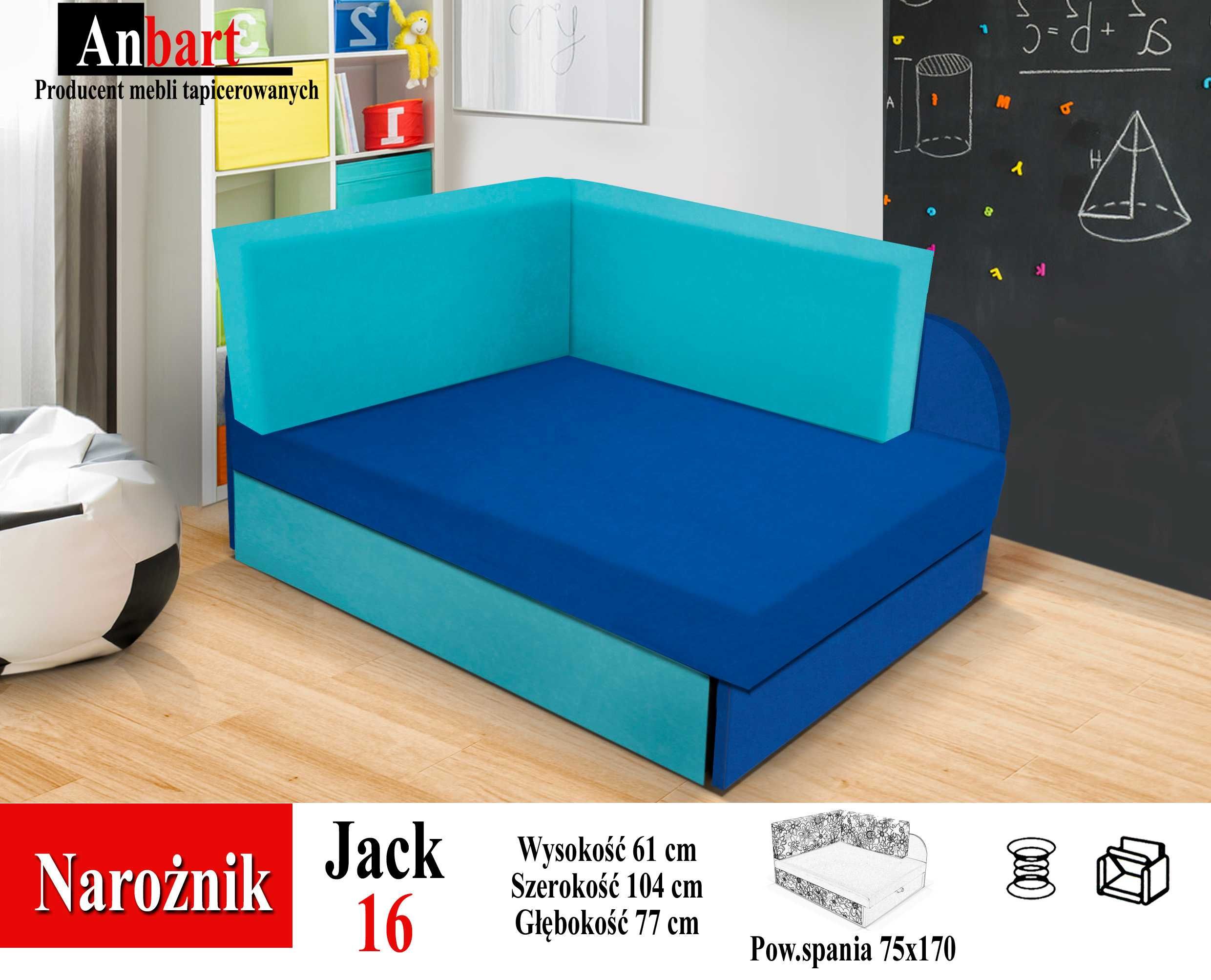 Łóżeczko Kubuś Narożnik DZIECIĘCY Sofa Z Funkcją Spania