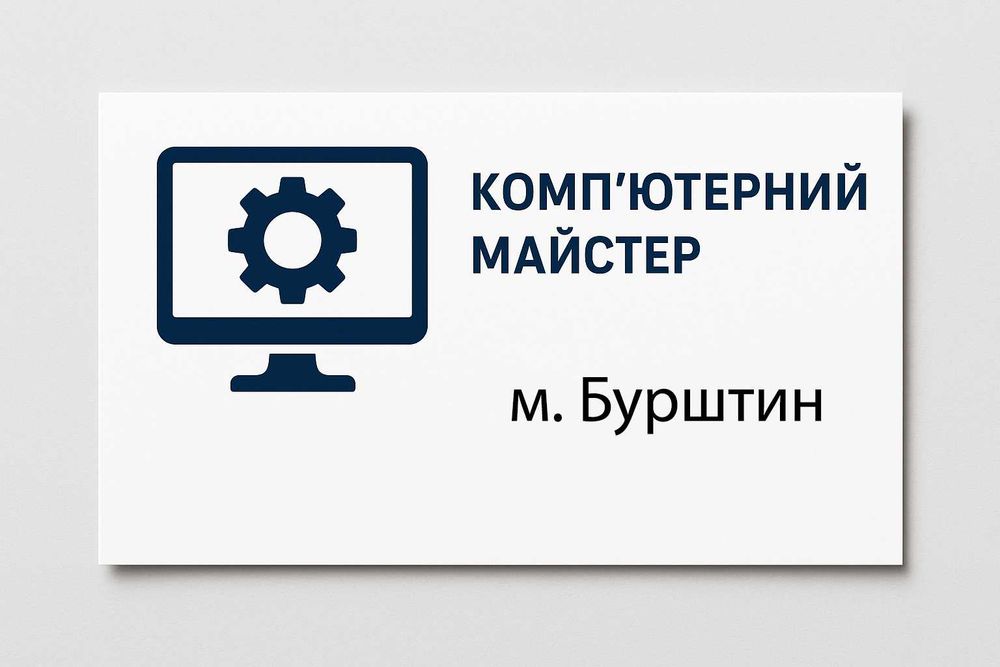 Комп’ютерний майстер. Встановлення windows. Налаштування ПК.