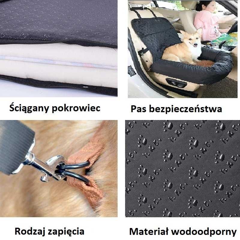 Fotelik Samochodowy Duży Transporter Fotel Na Siedzenie Dla Psa Mata