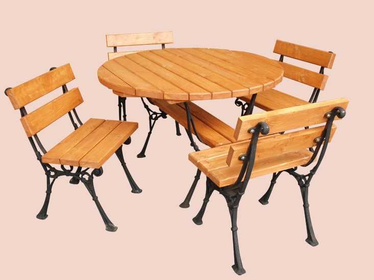 ZESTAW KOMPLET Ogrodowy Kowal stół ławki producent mebli drewnianych