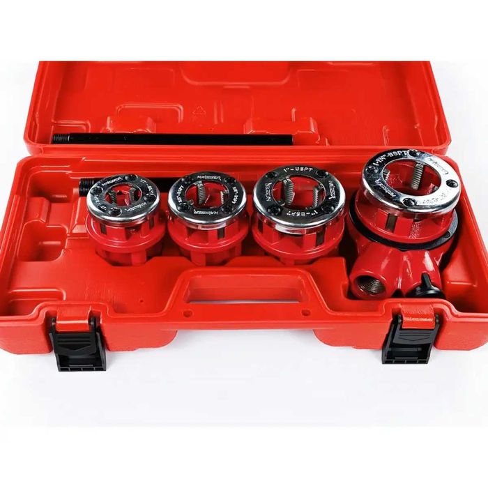 Набір клупів з тріскачкою 4 шт. 1/2", 3/4", 1", 1.1/4" Haisser 2018801