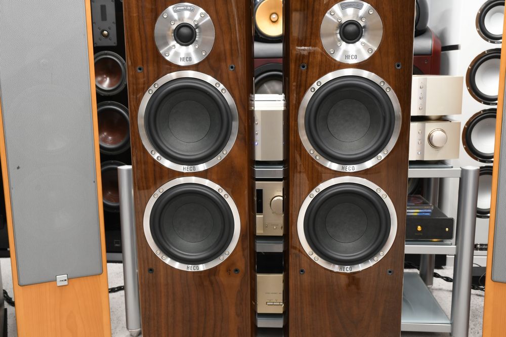 Kolumny podłogowe stereo Heco Celan GT 702 potężne brzmienie!