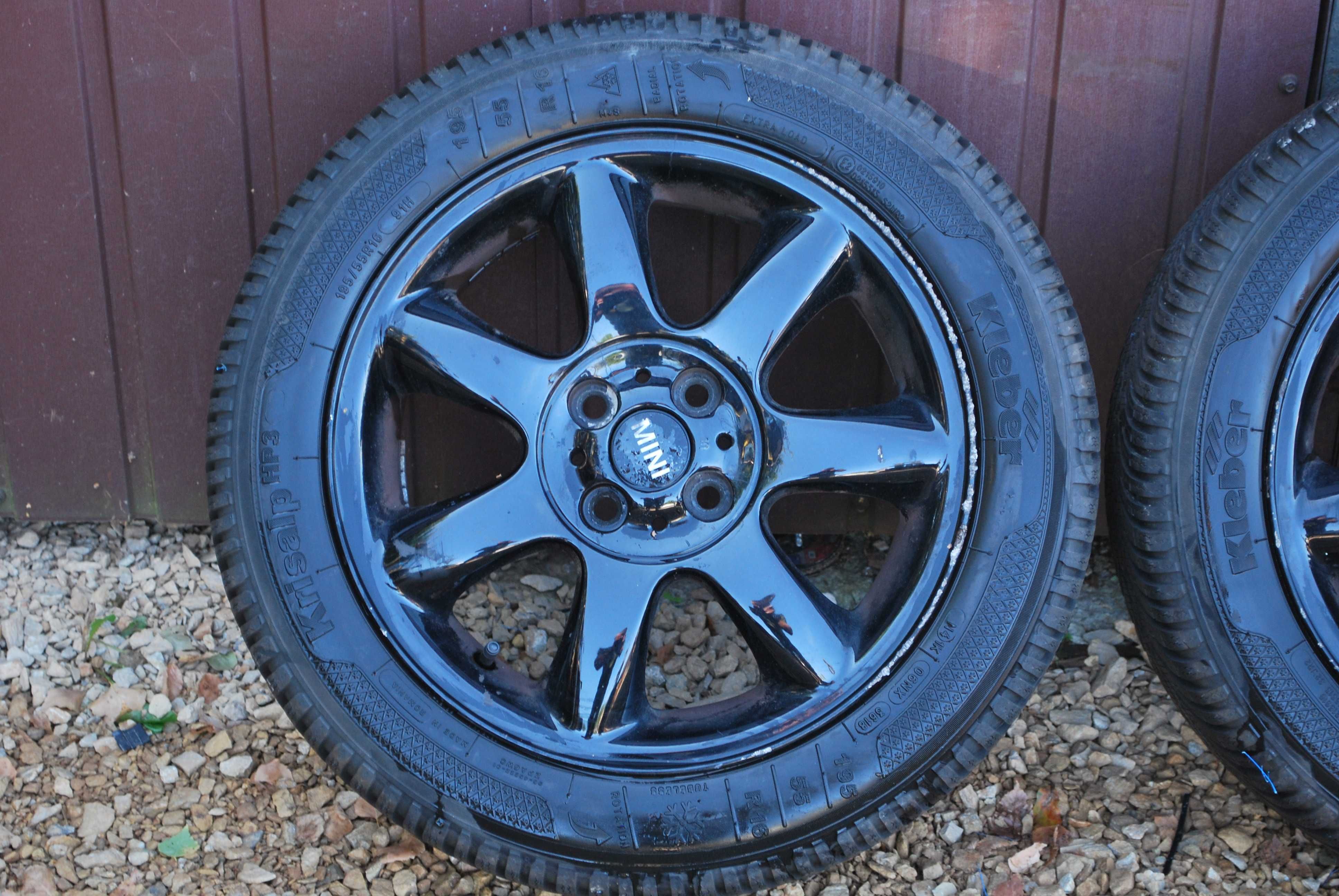 Koła 195/55 R16 4x100 Alufelgi + opony zimowe 4x7.5mm Mini Suzuki Kia
