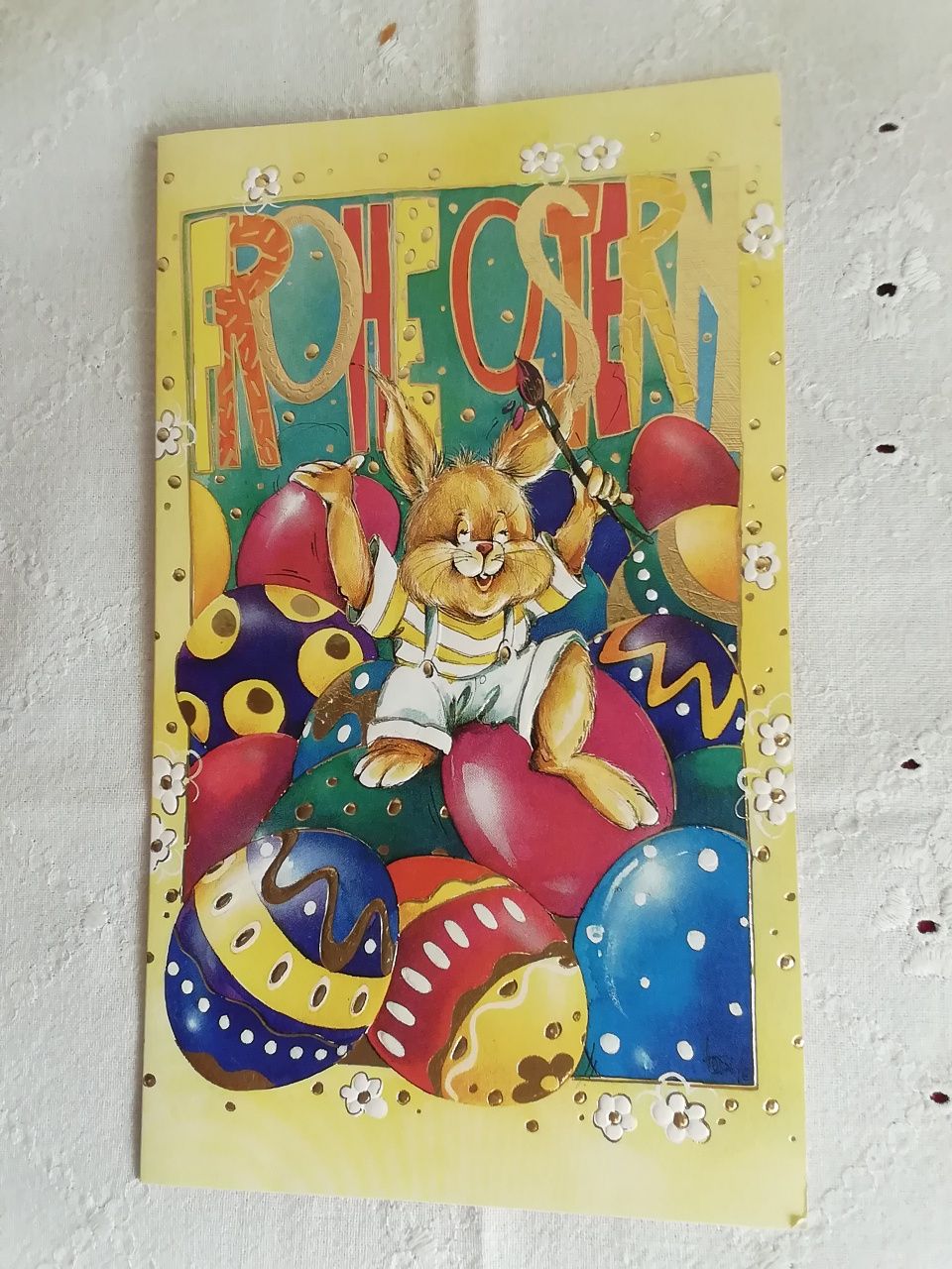 Postal de Páscoa, alemão