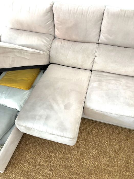 Sofá com chaise longue - muito bom estado