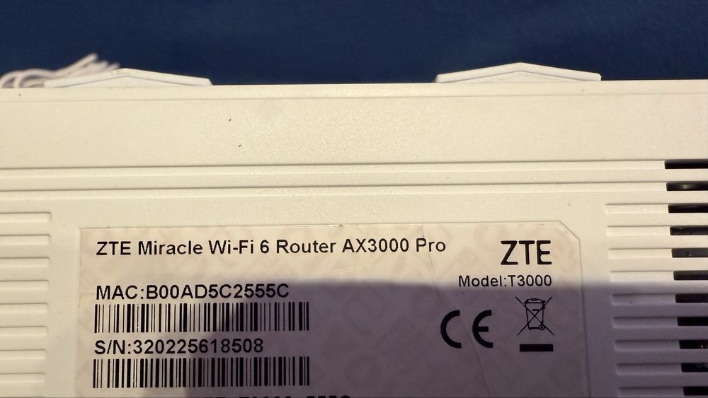 Router ZTE Miracle wifi 6