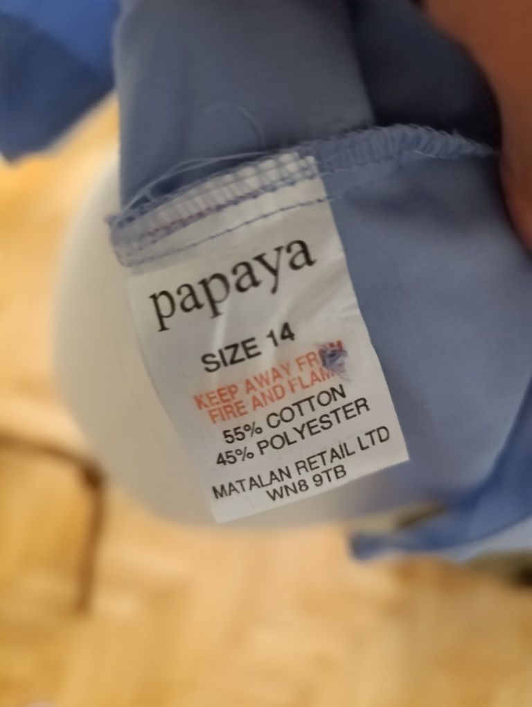Bluzka koszulowa damska roz 14 Papaya
