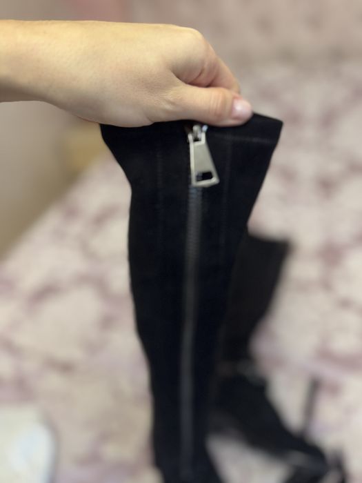 Ботфорти панчоха Vitto Rossi 39 р натур замш