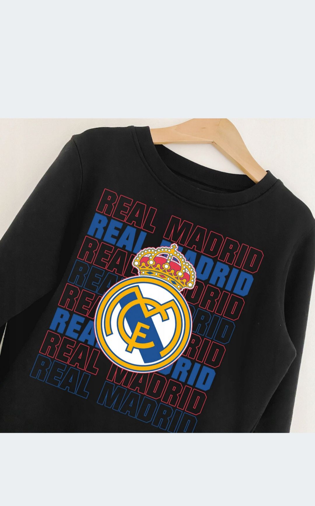 bluza dziecięca bawełna Real Madryt rozmiar 140