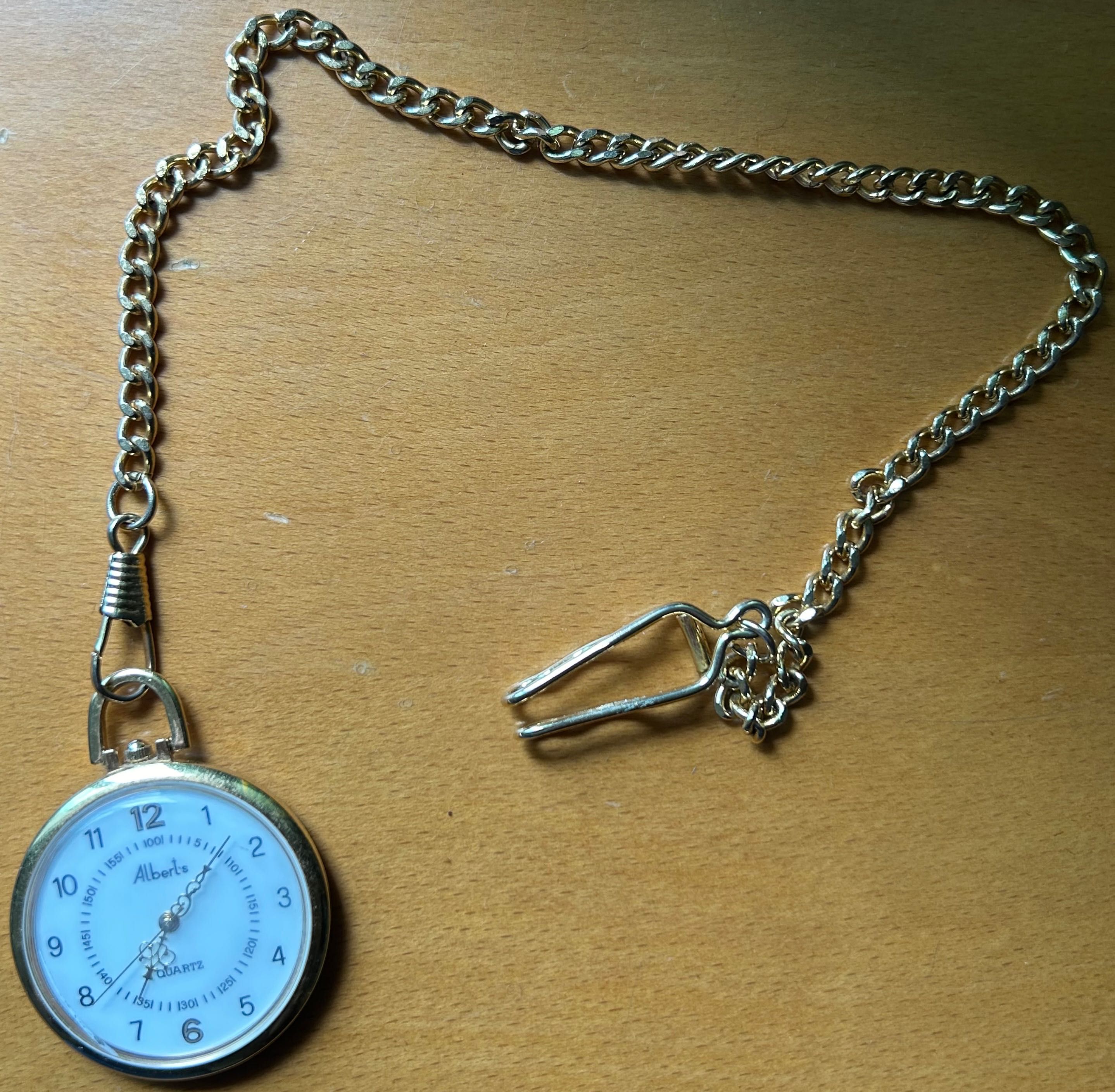 Relógio de Bolso Vintage Albert's Quartz