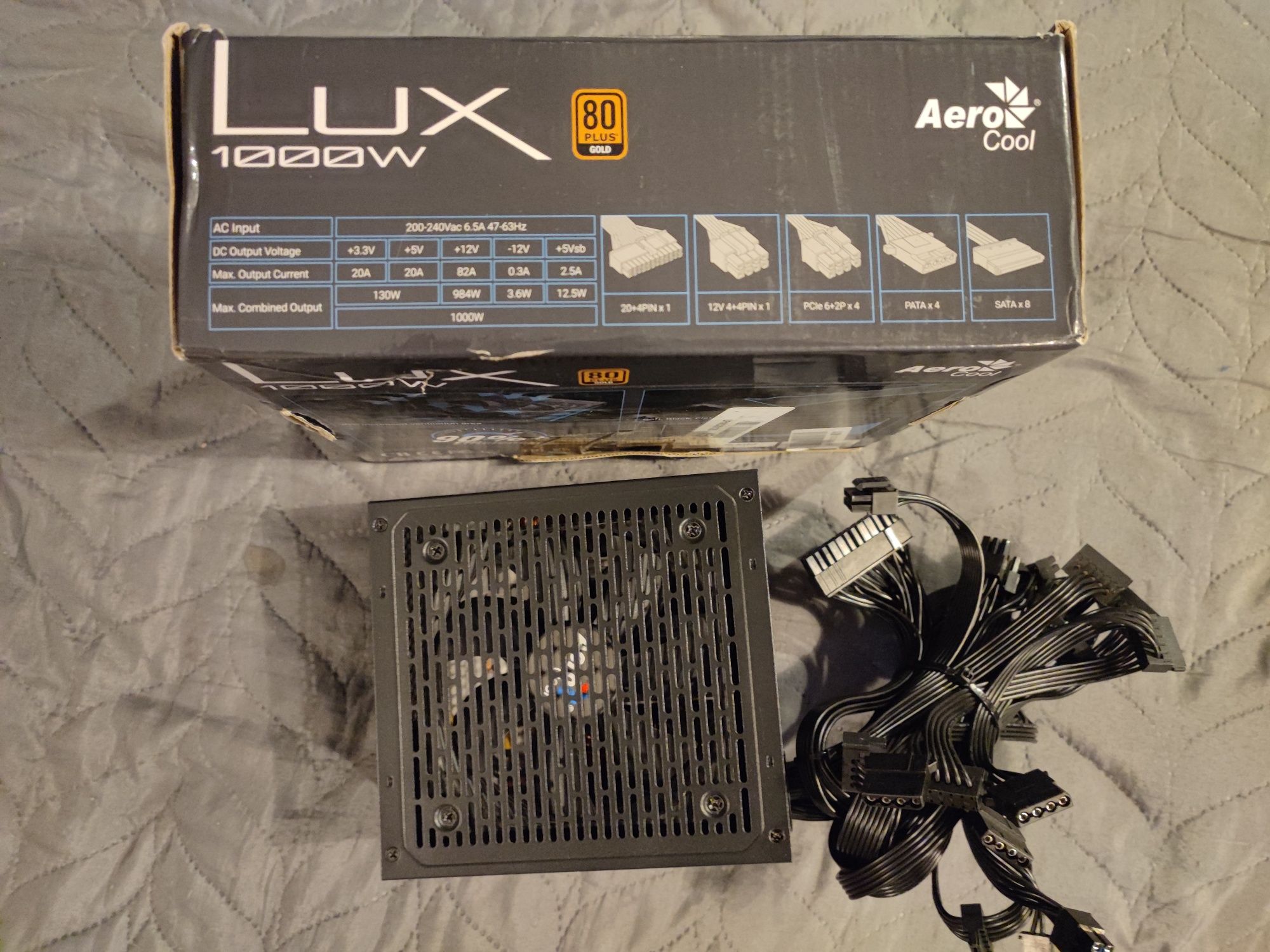 Zasilacz AeroCool  LUX  1000W 80+ Gold