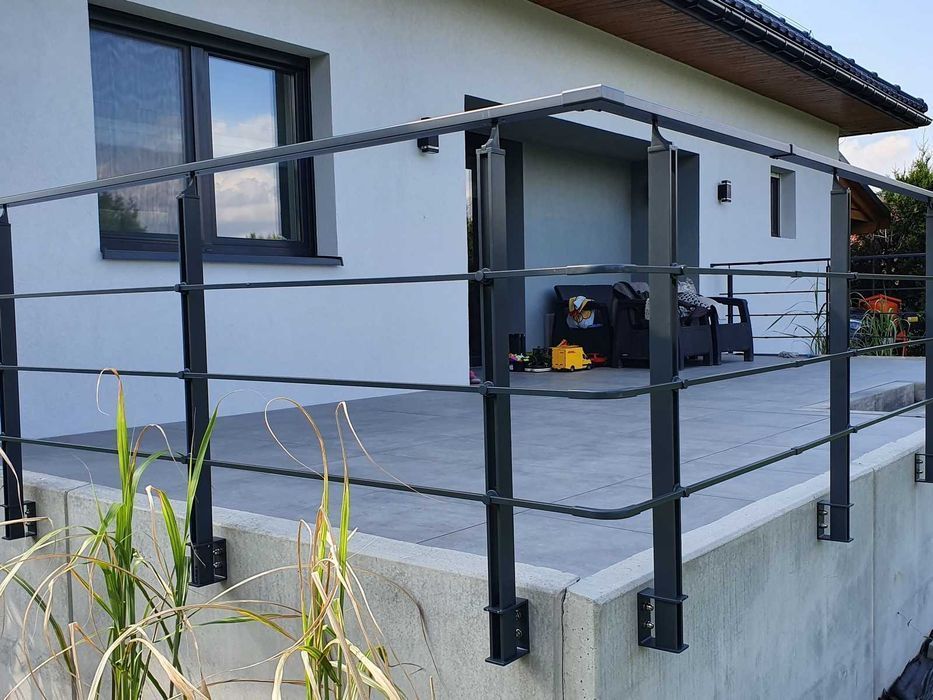 Balustrady nierdzewne, balustrada balkonowa INOX, szklana, PRODUCENT