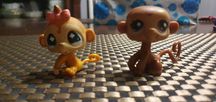 Littlest pet shop małpka 2 szt