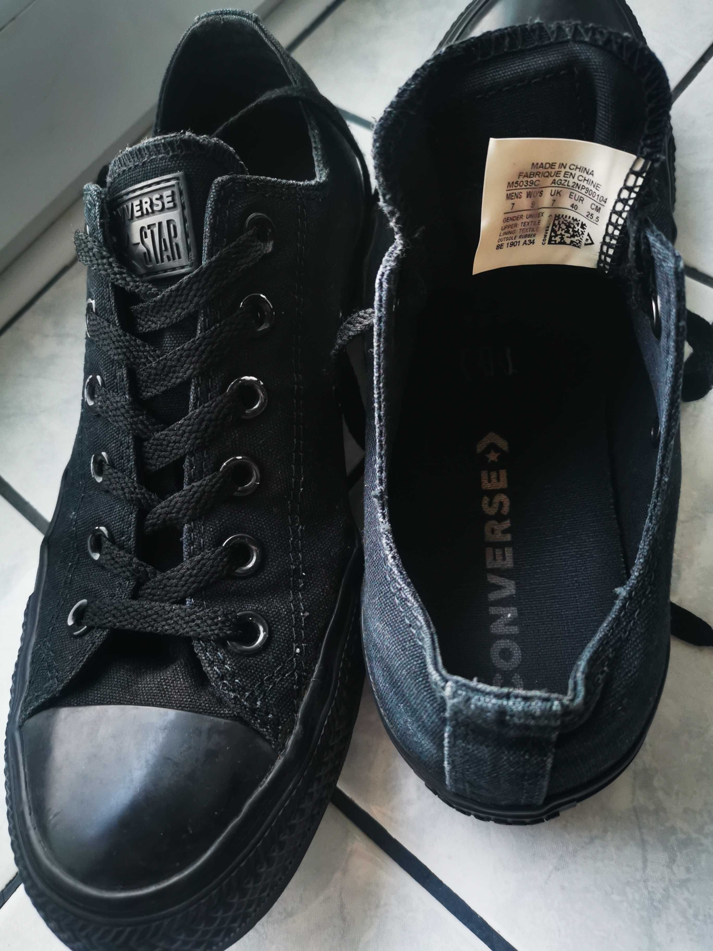 Converse Trampki Chuck Taylor All Star rozm. 40 czarne buty