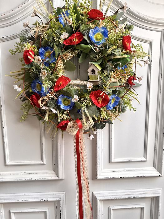 Duży Sielski wianek z makami