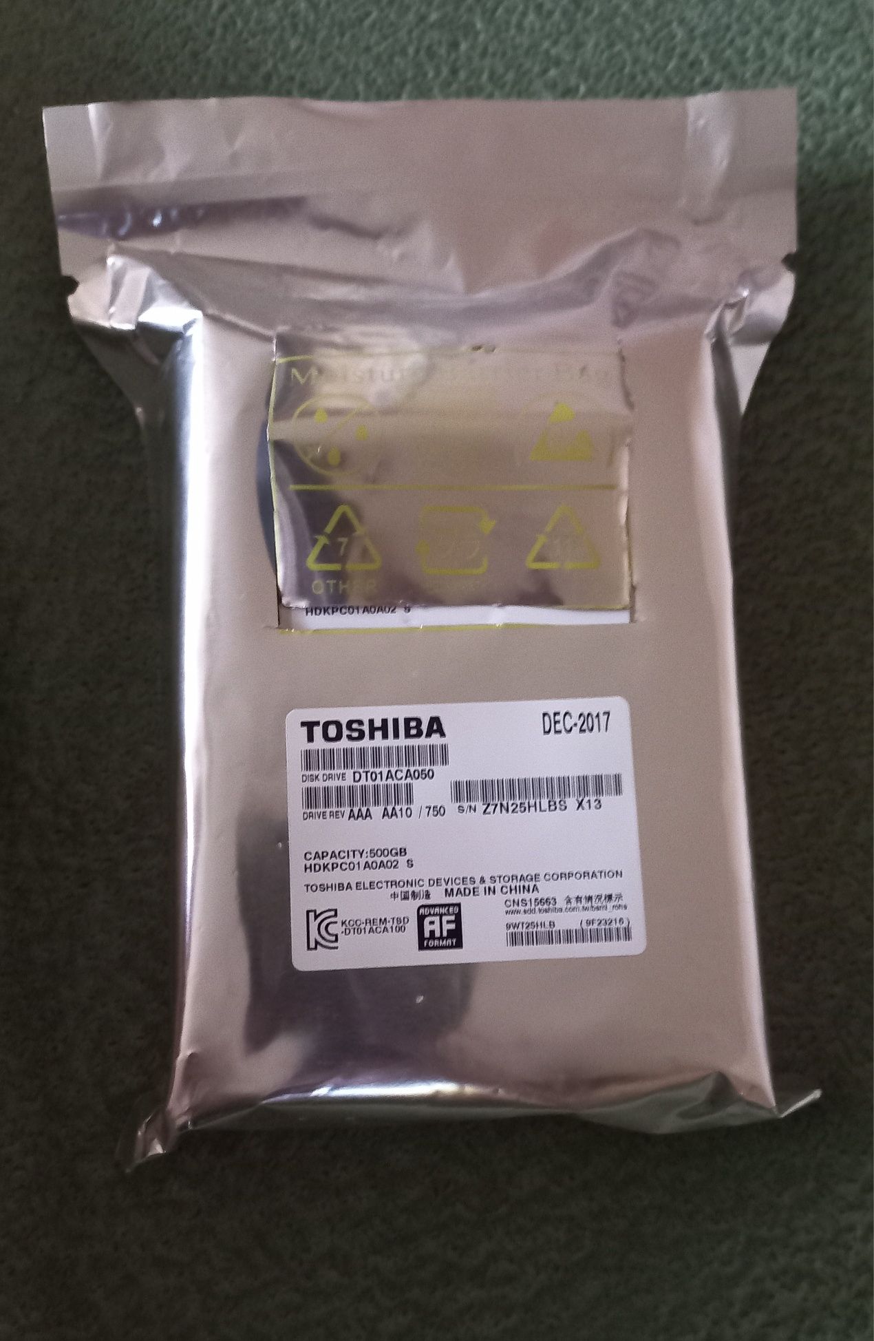 Жесткий диск Toshiba