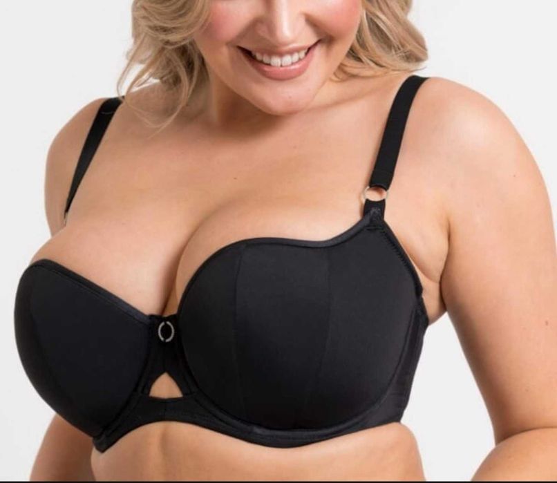 44FF 100H Шикарный поддерживающий бюстгальтер балконет plus plus size