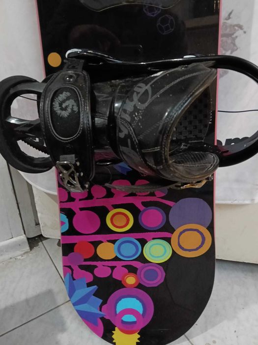 Piękna Deska snowboardowa Burton leather