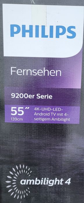 Telewizor led Philips 55 cali. 4k, Ambilight, AndroidTV, subwofer, gwa
