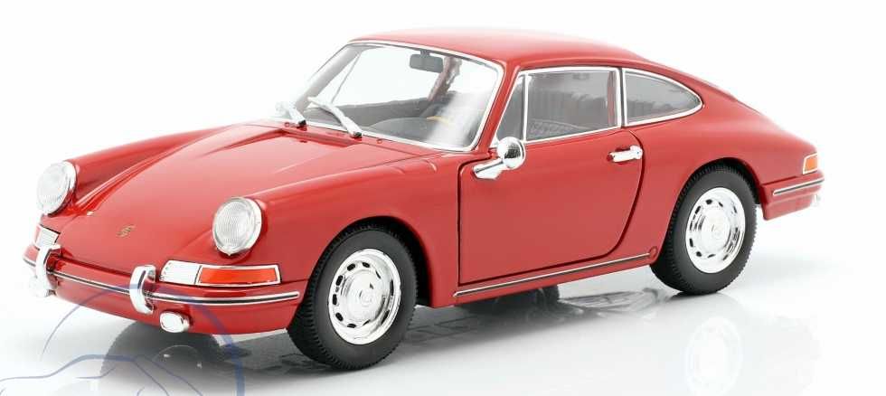 Модель Porsche 911 1964г красный  1:24 оригинал