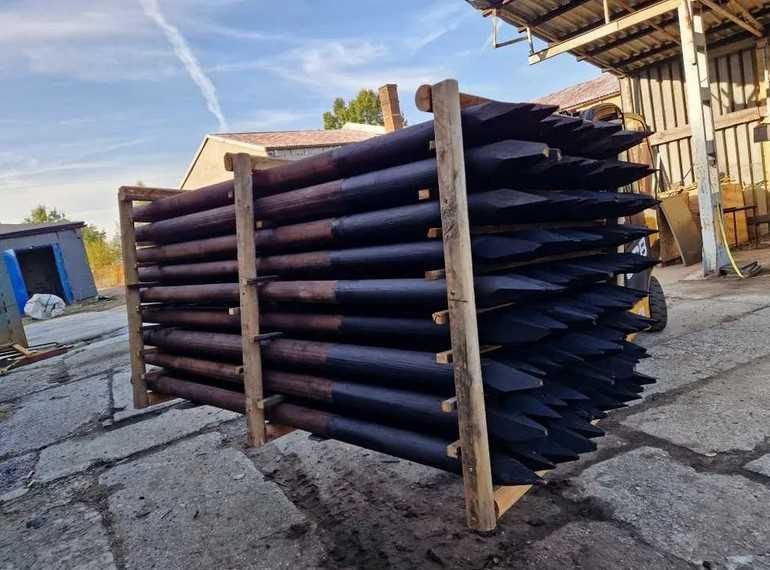 Palisada fi 14 cm  x 300 3m impregnowana bale okrąglaki Pale Toczone